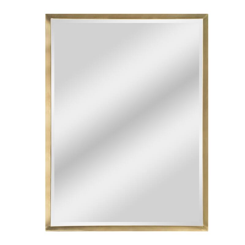 Head West Classic Gold Metal Framed Wall Mirror 40" x 30" 40" x 30